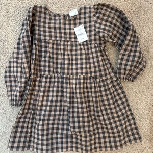 New plaid girls dress